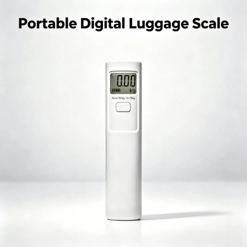 Portable Digital Luggage Scale Hand Crank Powered Hanging Scale High Precision Travel Weighing Tool Nice Gift For Travel Lovers