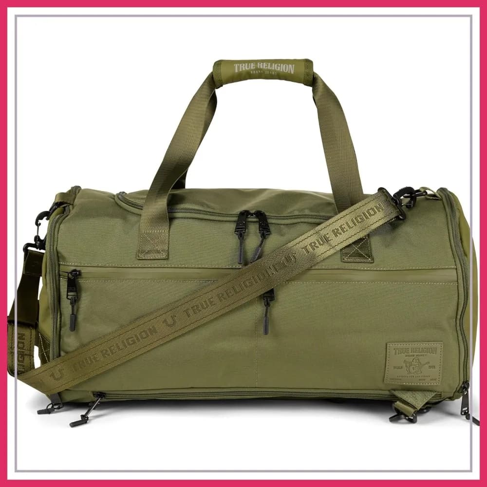 Borsa da Viaggio Convertibile - Grande Zaino da Palestra, Borsone da Weekend con Tasca per Laptop da 16 Pollici, Scomparto per Vestiti e Scarpe