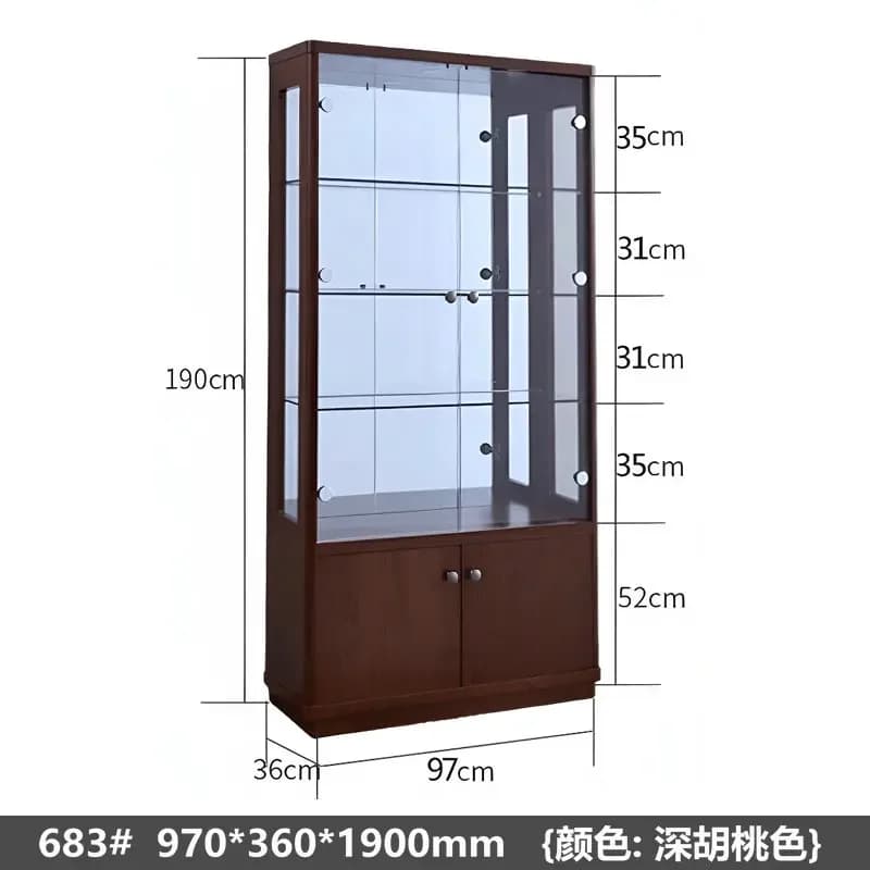 Mobiletto da parete integrato per sala da pranzo, nuovo armadio portabottiglie in stile cinese, moderno e semplice, con doppia anta in vetro.