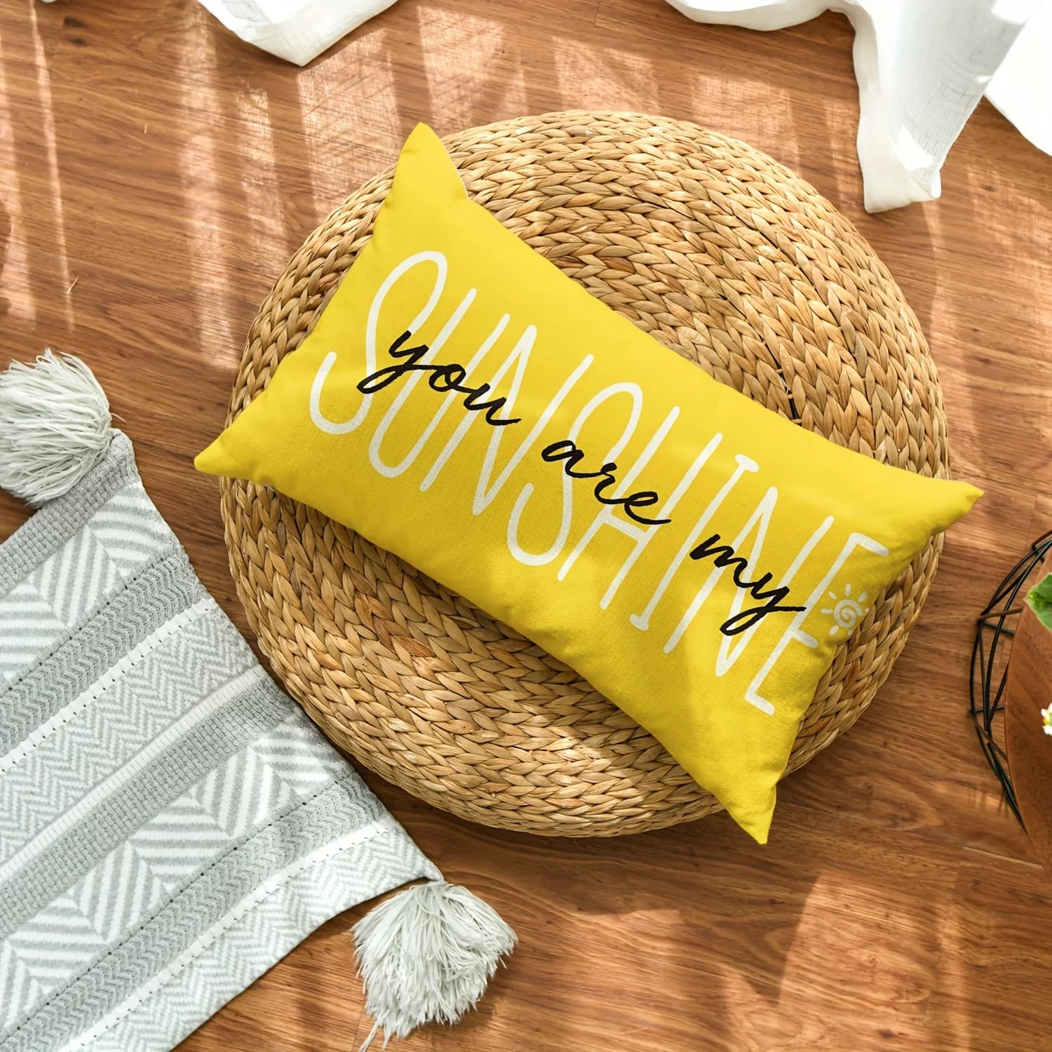1 fodera per cuscino lombare You Are My Sunshine Sunshine, adatta per divano, camera da letto, soggiorno, balcone, dolce regalo per gli innamorati.