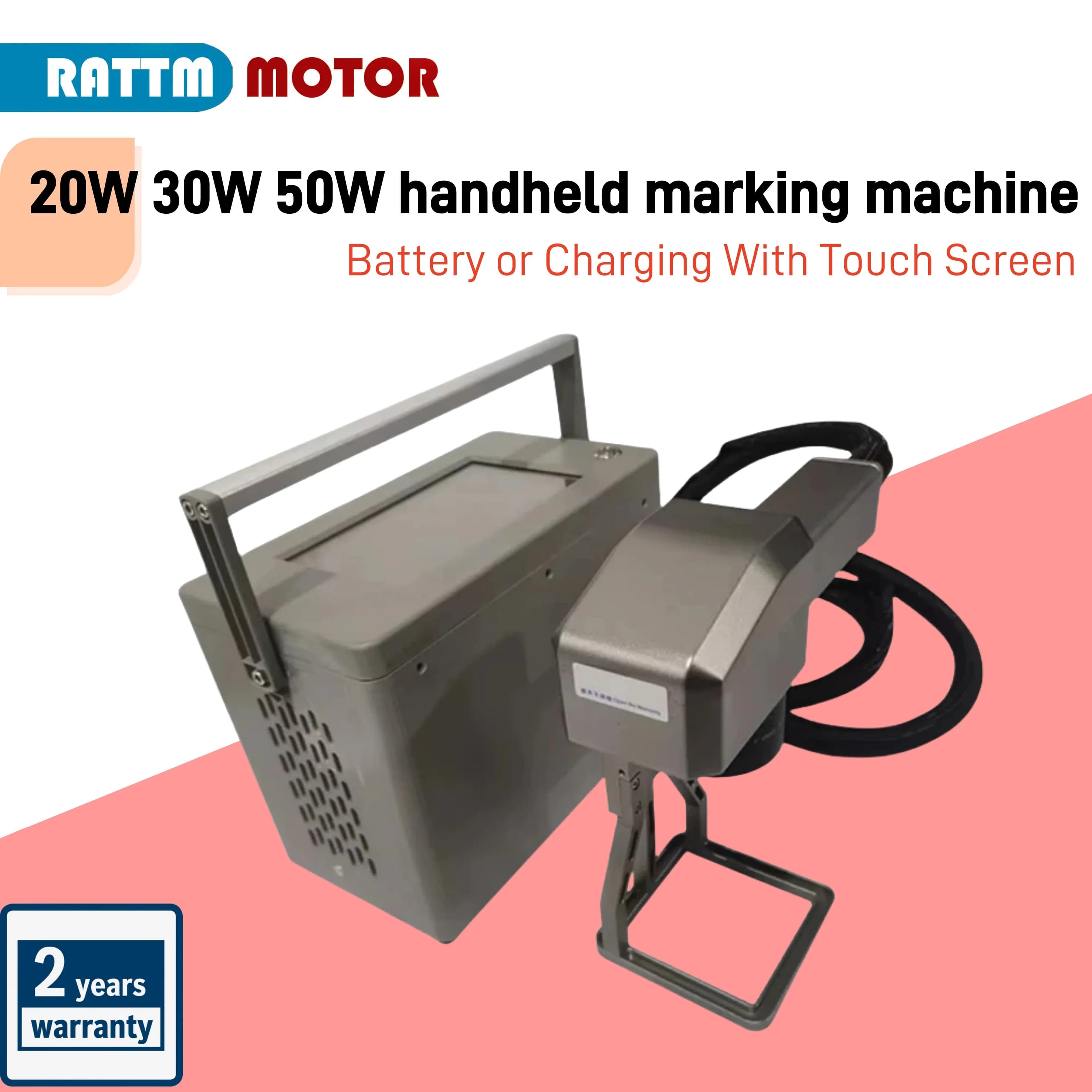 30W 20W 50W Portable Fiber Laser Marking Machine For alignment system for plastic PVC and stainless steel metal plate engraving