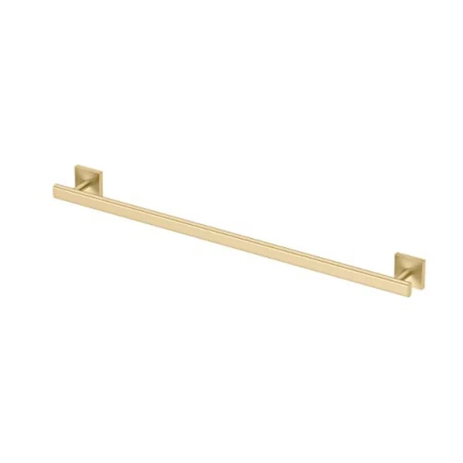 Portasciugamani da parete per bagno da 18 pollici in ottone spazzolato per un arredamento moderno e raffinato, struttura in metallo resistente, finitura elegante