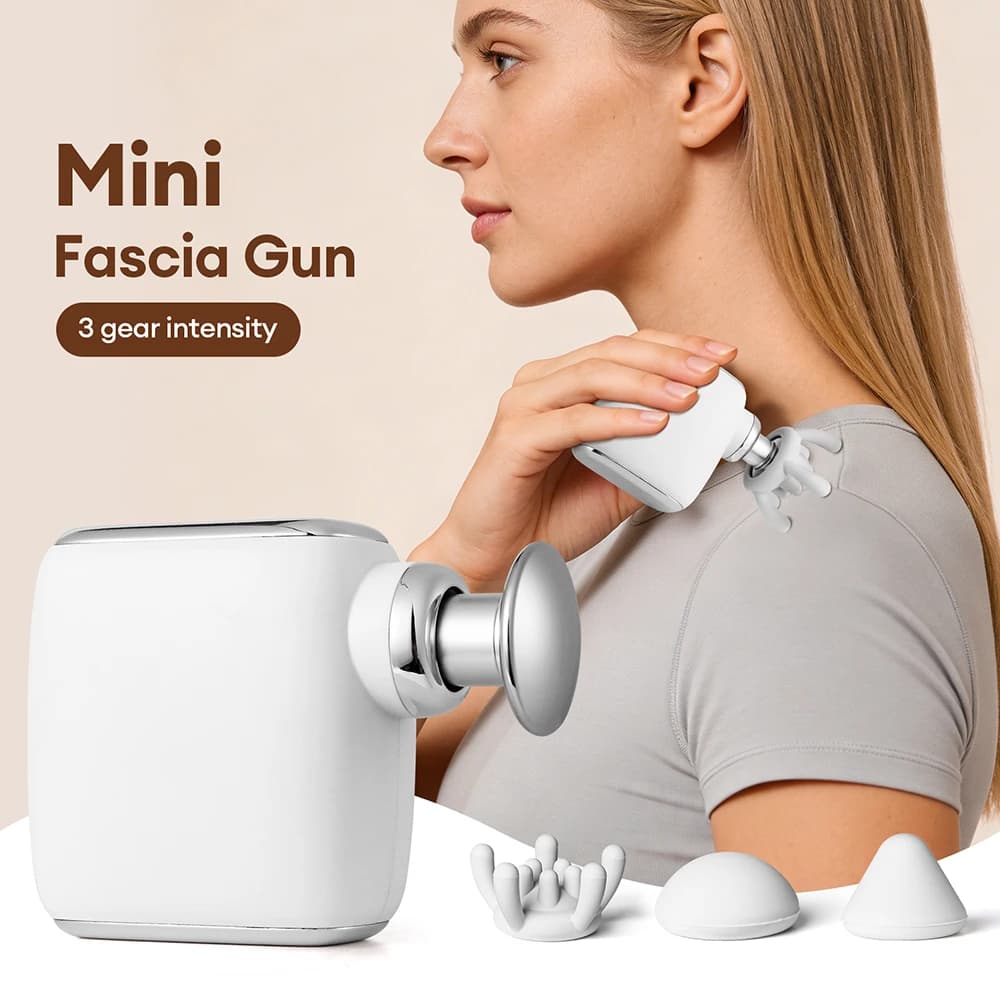 Mini Pistola Massaggiante Tascabile ad Alta Frequenza, Massaggiatore Elettrico Portatile per Rilassamento Muscolare