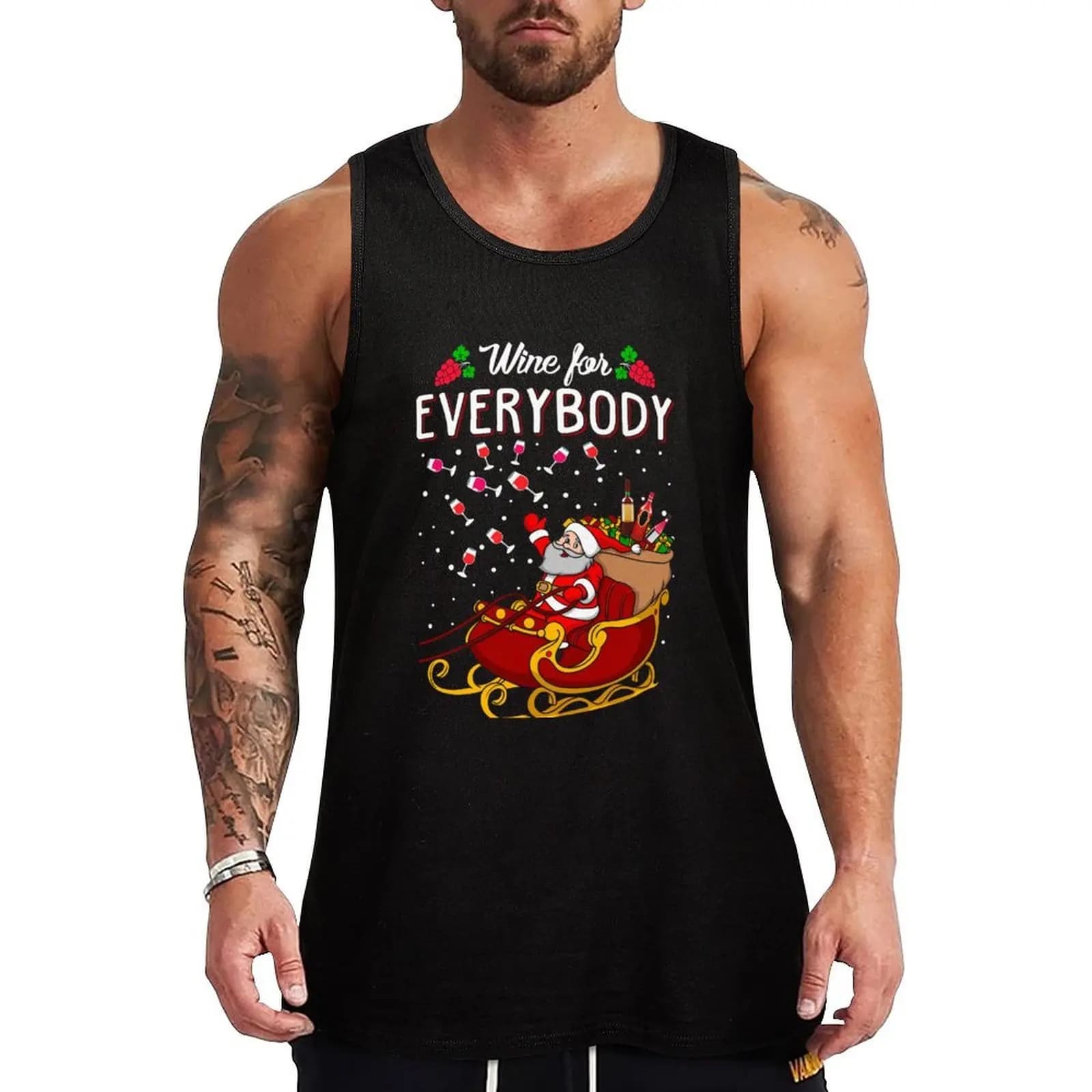 Wine For Everybody Tank Top Street Hip Hop Tank Top Abbigliamento casual senza maniche