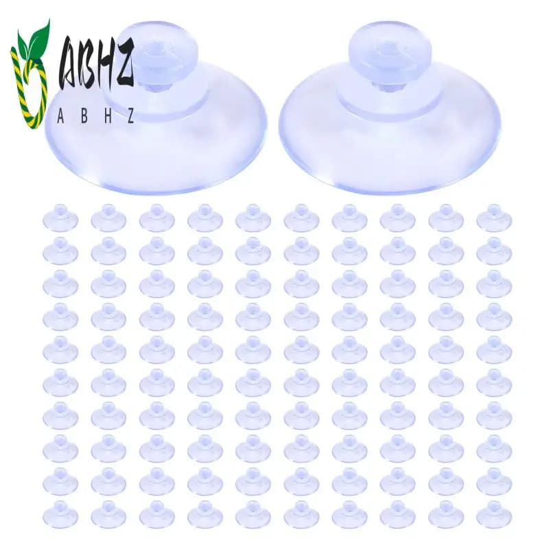 ABHZ-100 ventose trasparenti, ventose in plastica, cuscinetti senza ganci per esterni, cucina, bagno, finestra 20 mm
