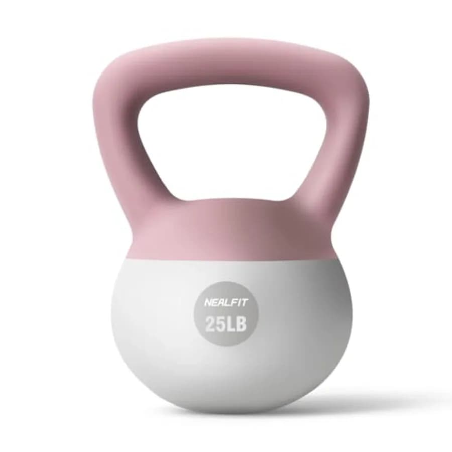 Kettlebell Morbido 5LB 10LB 15LB 20LB 25LB per Allenamento di Forza a Casa, Pesi Fitness Antiscivolo in Diversi Colori per Uomini e Donne
