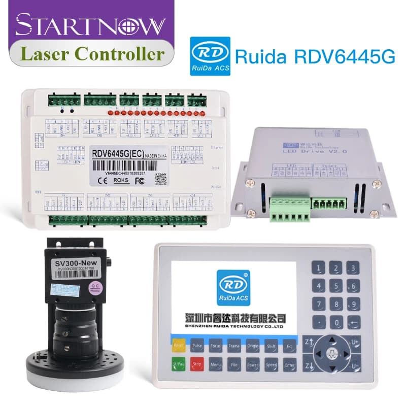 Startnow Ruida RDV6445G CCD Visual RDVision sistema di controllo Laser 6442G per la funzione di posizione del marchio della macchina dell'incisore del taglio Laser