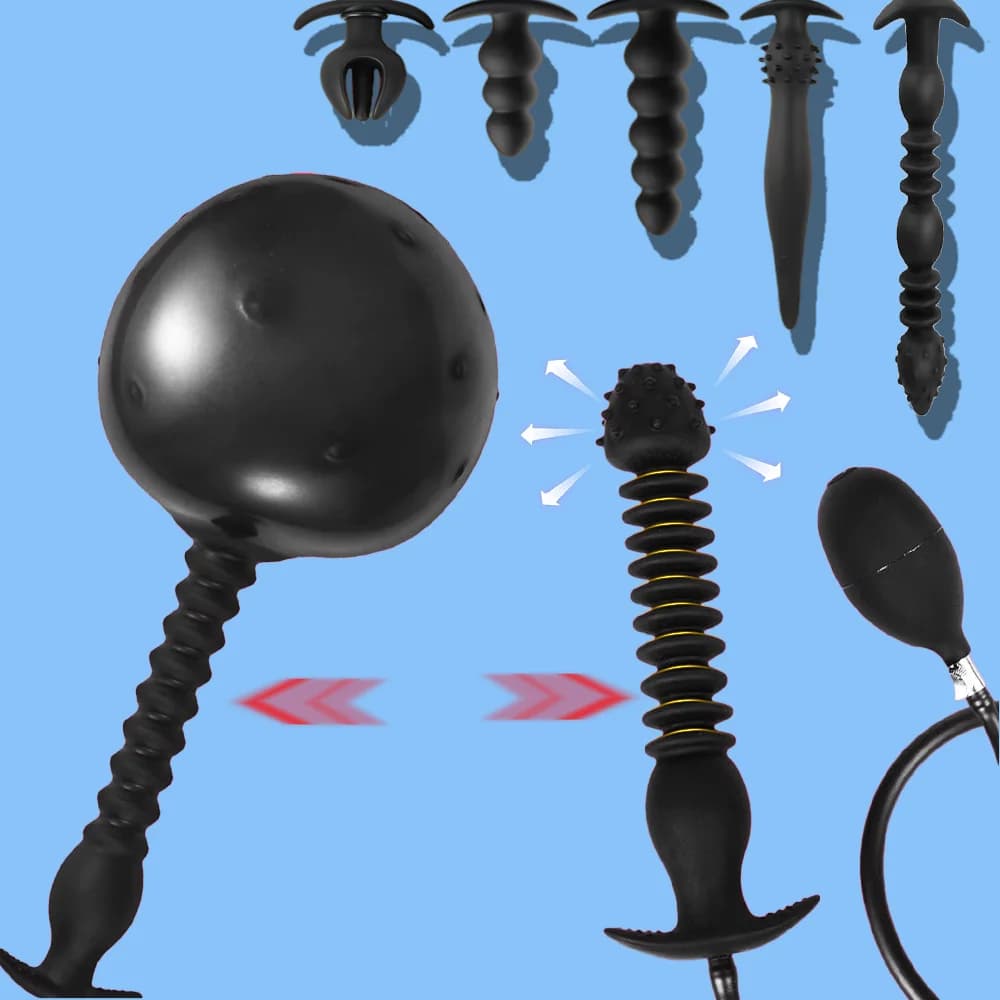 Gonfiabile Super Grande Spina Anale Dildo Massaggio Della Prostata Dilatatore Enorme Butt Bead Vagina Espansore Fisting Masturbatore Giocattolo Del Sesso