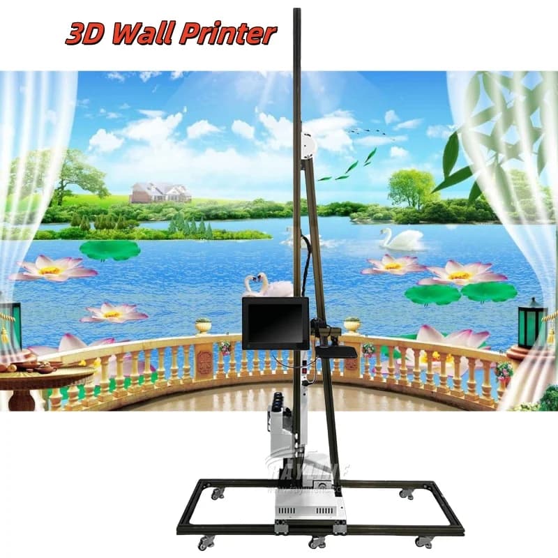 Vertical 3D Wall Printer, Inkjet Printer for Interior and Exterior, High Precision Printing on Walls, Glass, Wood, Ceramics and Bricks