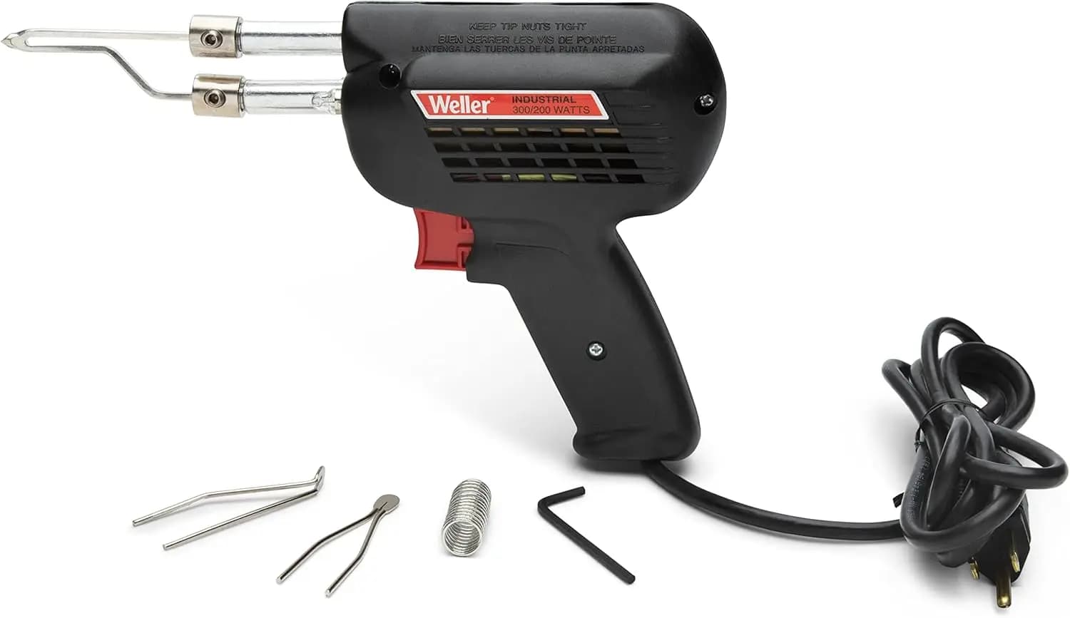 Kit Pistola Saldante Industriale da 300 Watt con Doppia Regolazione del Calore per Uso Professionale e Fai-da-Te Intensivo