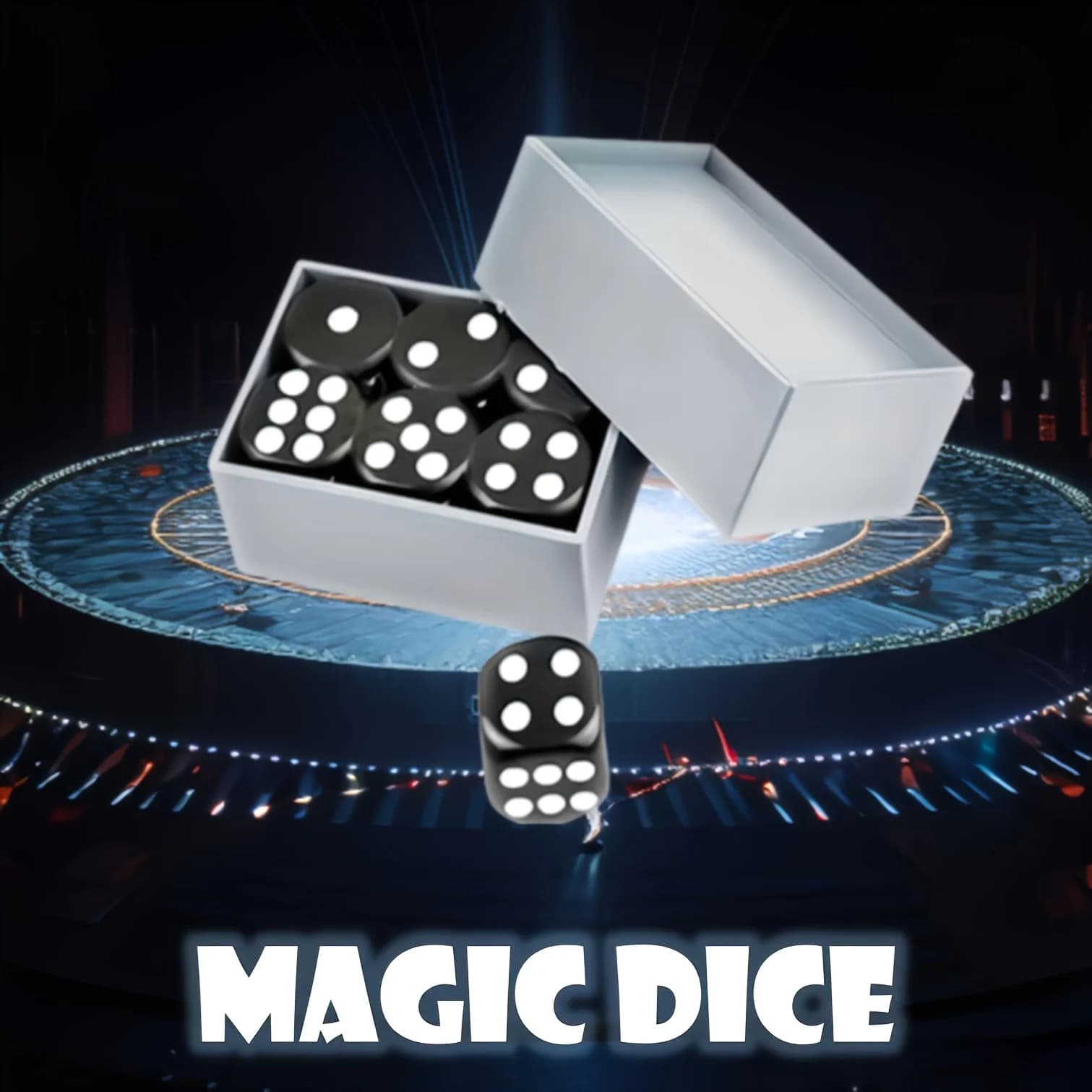 Magic Six-Sided Dice Close-Up Magic Set, Easy To Use, Lightweight And Durable, Suitable For Parties And Holiday Gatherings