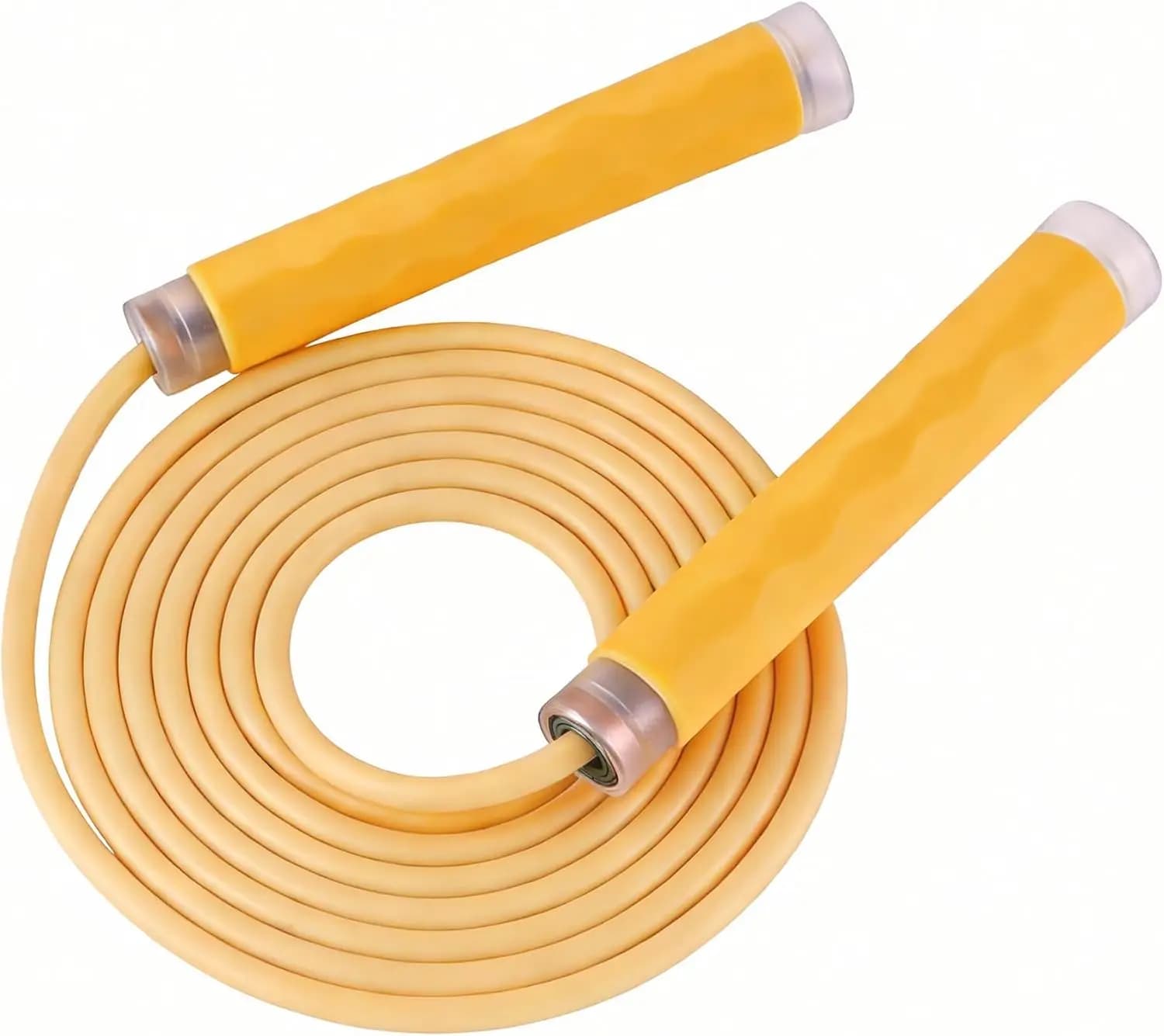 7mm Peasant Jumping Wheel with Wave Anti-slip Handles and Ball Bearings, PVC Adjustable Jumping Wheel for HIIT Fitness Cardio