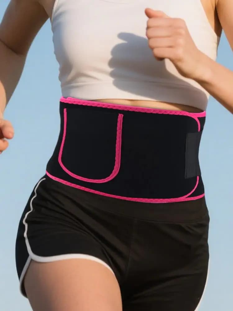 Sports Sweat Burst Waist Support Belt Shape Running Durable Waist Abdominal Fat Burning Training Belt Sauna Set Waist Trimmer
