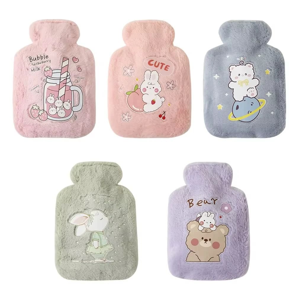 250/500ML Hot Water Bottle Hot Girl Bag Filled Mini Explosion Proof Winter Portable Explosion Reusable Cute Handbag