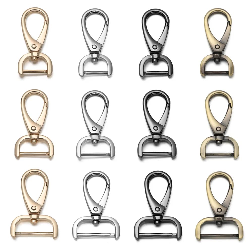 Hot New Metal staccabile moschettone Trigger Clip fibbie per cinturino in pelle cintura portachiavi tessitura Pet guinzaglio borsa accessori per il cucito