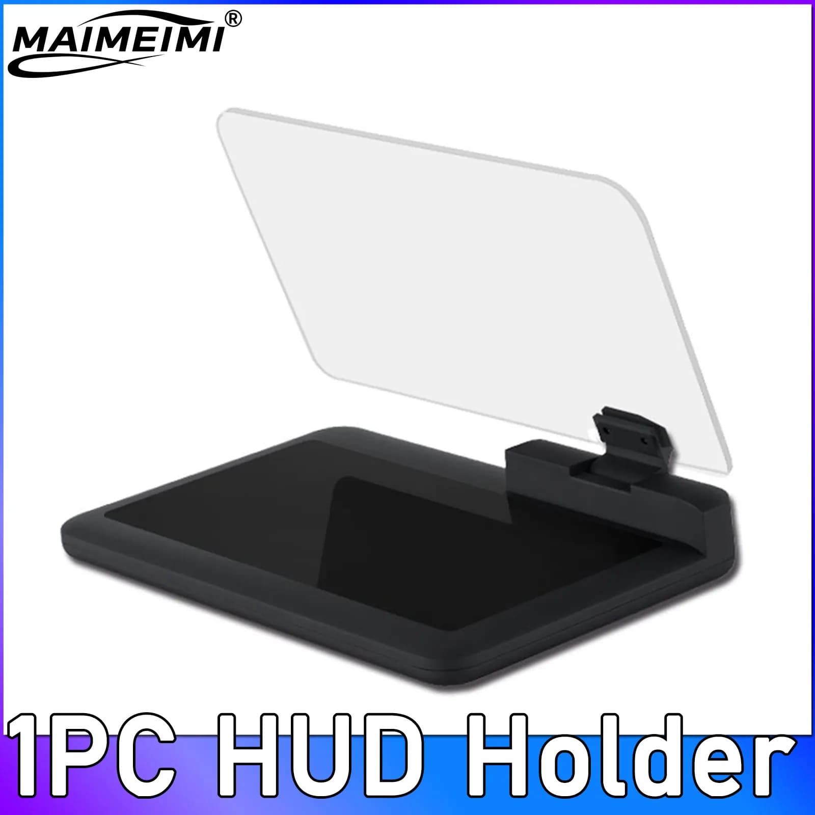 1PC Supporto HUD Navigatore GPS per auto Supporto per auto Supporto per telefono Nero Tappetino antiscivolo Smartphone Proiettore HUD Head Up Display Holder