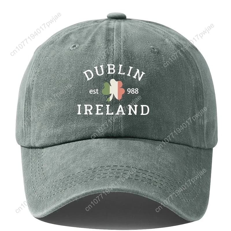Cappello da baseball vintage Dublin, Irlanda, cappello a secchiello unisex traspirante e confortevole, cappello da pesca per esterni, regolabile