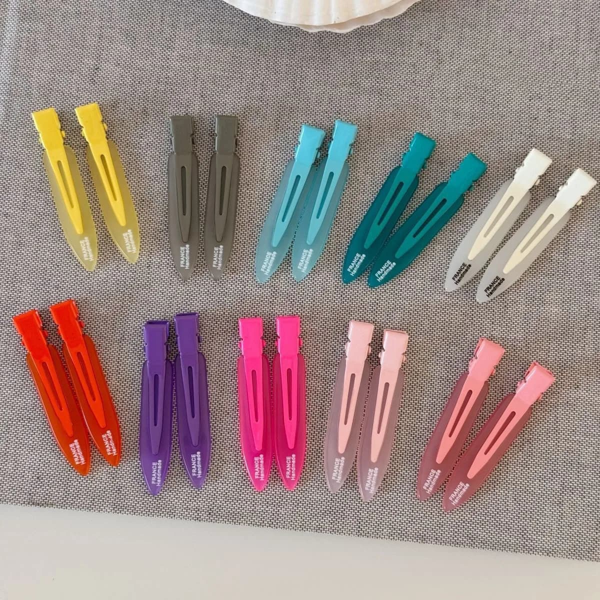2 Pezzi Fermagli per Capelli in Acetato, Senza Traccia, Effetto Caramella/Gelatina, per Donne e Ragazze, Accessori per Capelli per Trucco e Lavaggio Viso