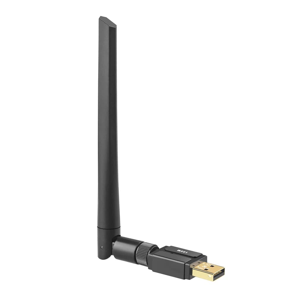 Adattatore BT 5.4 da 150M con Antenna, Dongle USB BT, Trasmettitore e Ricevitore Wireless BT per PC, Mouse, Tastiera, Cuffie, Altoparlanti