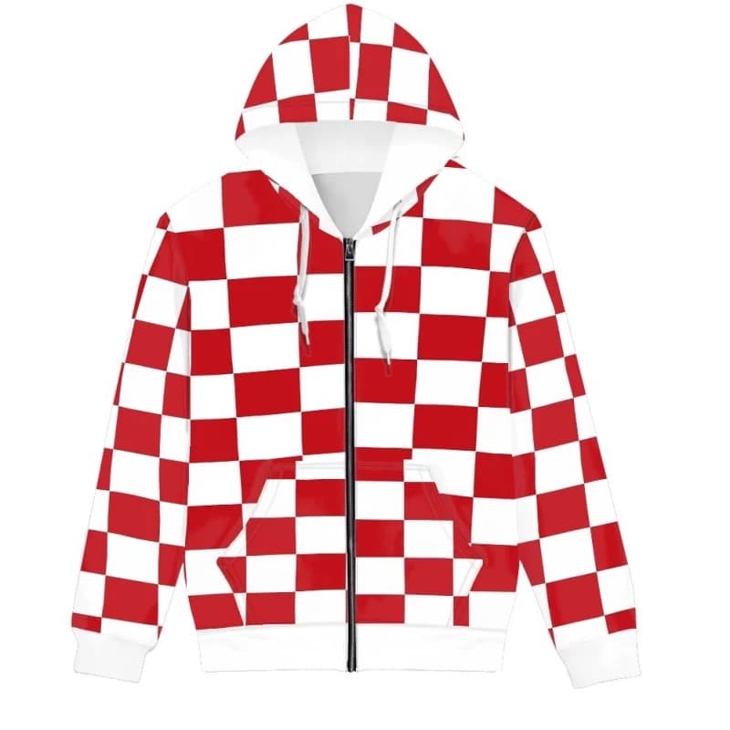 Felpa con Cappuccio Personalizzabile con Nome, Numero, Foto o Logo, Bandiera Olandese, Abbigliamento Casual Olandese