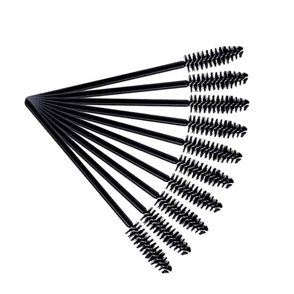 12 pieces nylon eyelash brushes, mascara applicators, makeup tools, eyelash combs for extension, portable beauty salon and eyebrow kit