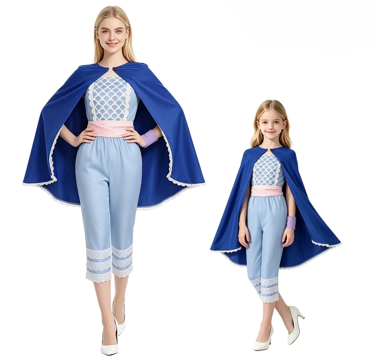 Adults and children Toy Anime Story Shepherdess Baby Full Set Top Pants Cloak Cosplay Costume for Women Halloween Party Uniform