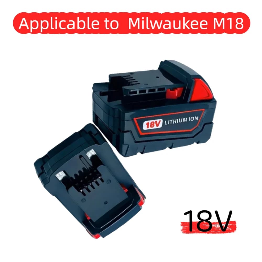 Heatfor Milwaukee M18 18V Cordless Tool Battery for M18B5 XC Lithium-Ion Batteries 48-11-1815 2604-20 48-11-1850 48-11-1860 Etc.