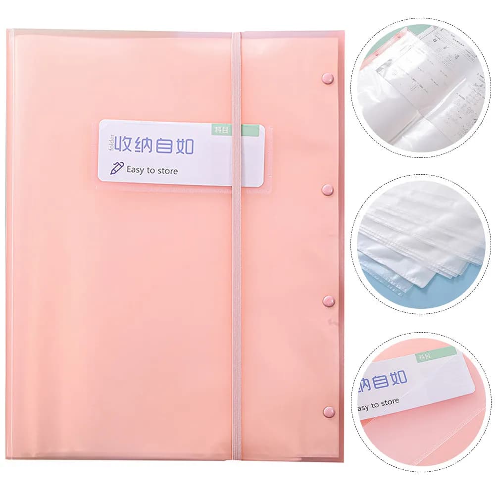 1Pcs Transparent File Folder Multi-Layer Design for A3 Document Organizer Expanding Folder Portable Document Storage Holder