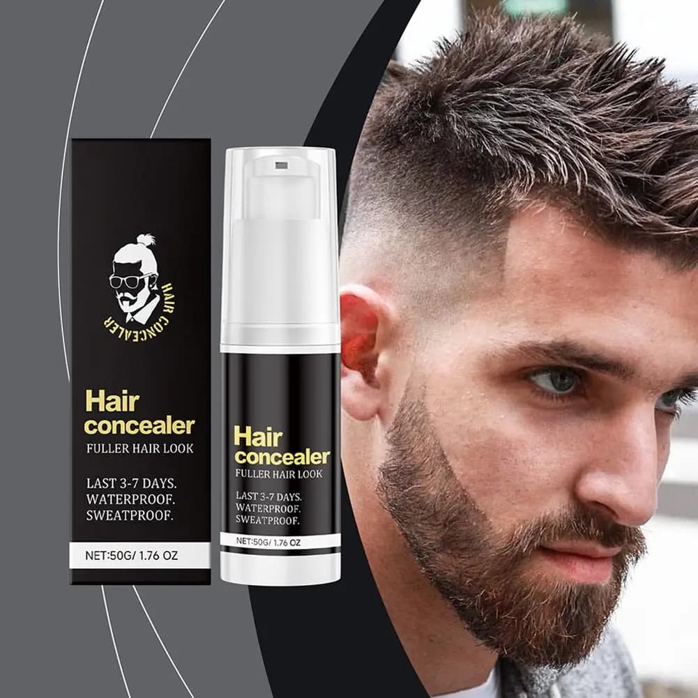 50g Uomini Capelli Correttore Impermeabile Linea Sottile Ombra Radice Copertura Riparazione Fronte Trucco Durevole Correttore Dei Capelli Crema Liquida Cura