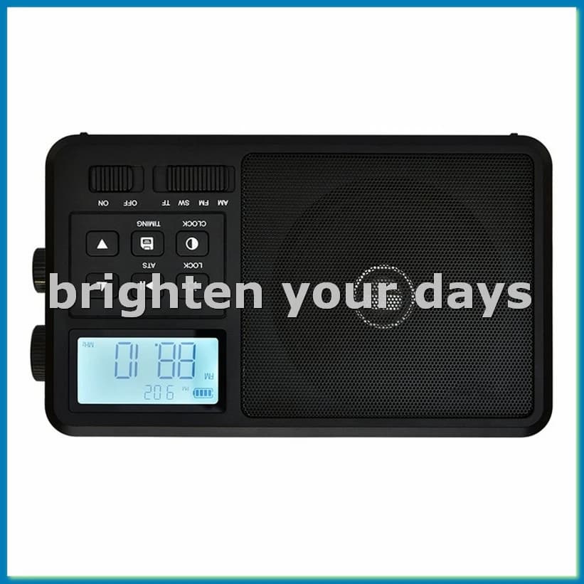 Radio Internet portatile Migliore ricezione Radio FM Bluetooth Altoparlante Supporto schermo LCD Sveglia Timer sonno Spina UE-A23U