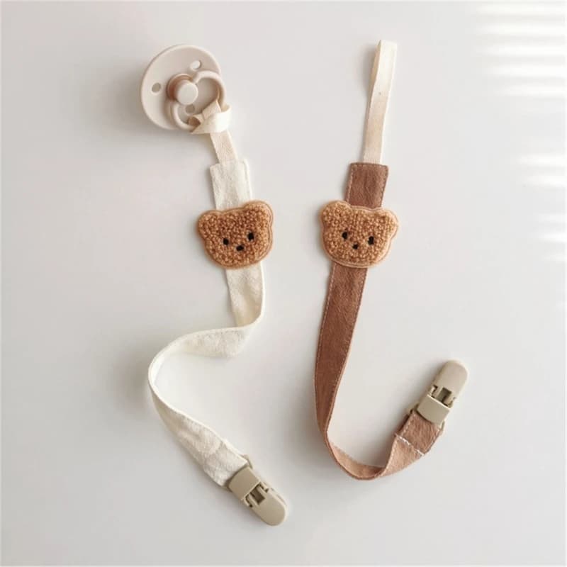 Porta clip per catena per ciuccio per bambini Catena antigoccia Clip per dentizione per cartoni animati Giocattolo per massaggiagengive Cinghia per ciuccio per succhietto