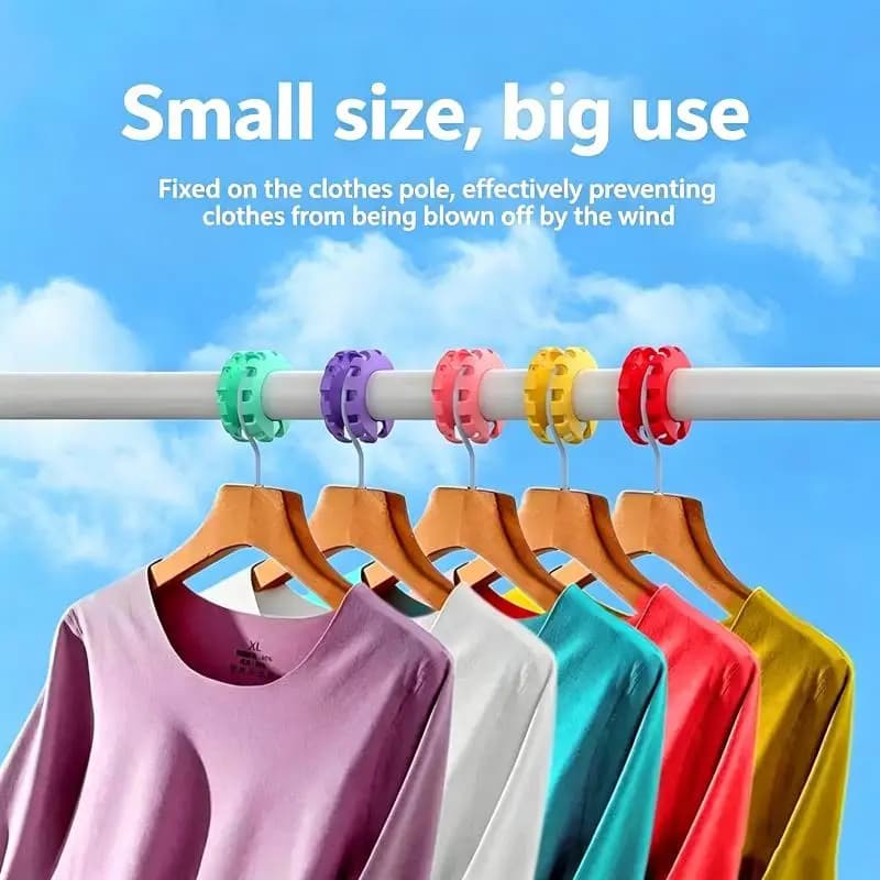 Anti Slip Windproof Flower Shaped Hanger Clips Laundry Stoppers For Balcony Outdoor Clothes Drying