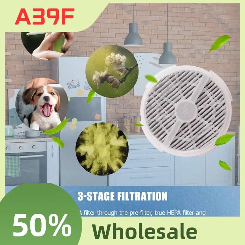 A39F Top Confezione da 4 filtri di ricambio True HEPA compatibili con RIGOGLIOSO GL2103 JINPUS GL-2103 e LTLKY 900S purificatore d'aria desktop