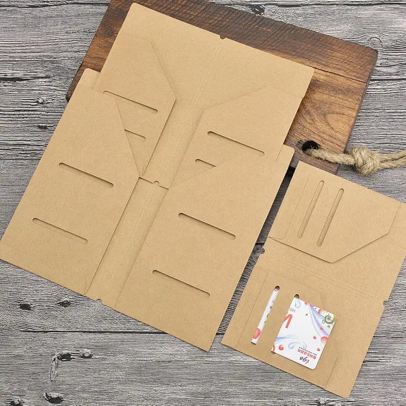 Kraft Paper Wallets, Travel Diary, Paper Holders, Card Holder, Tickets and Cards