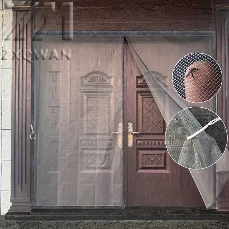 Bedroom mosquito and fly proof door curtain magnetic suction encrypted mesh screen partition curtain easy to install door screen