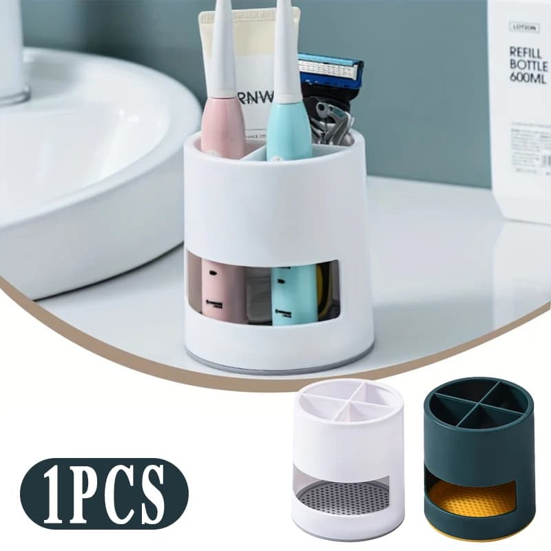 Portaspazzolino Scarico Rack Cucchiaio di ricambio in plastica Organizzatore di stoccaggio Strumento Adattatore per accessori per dentifricio Strumento per organizer da tavolo