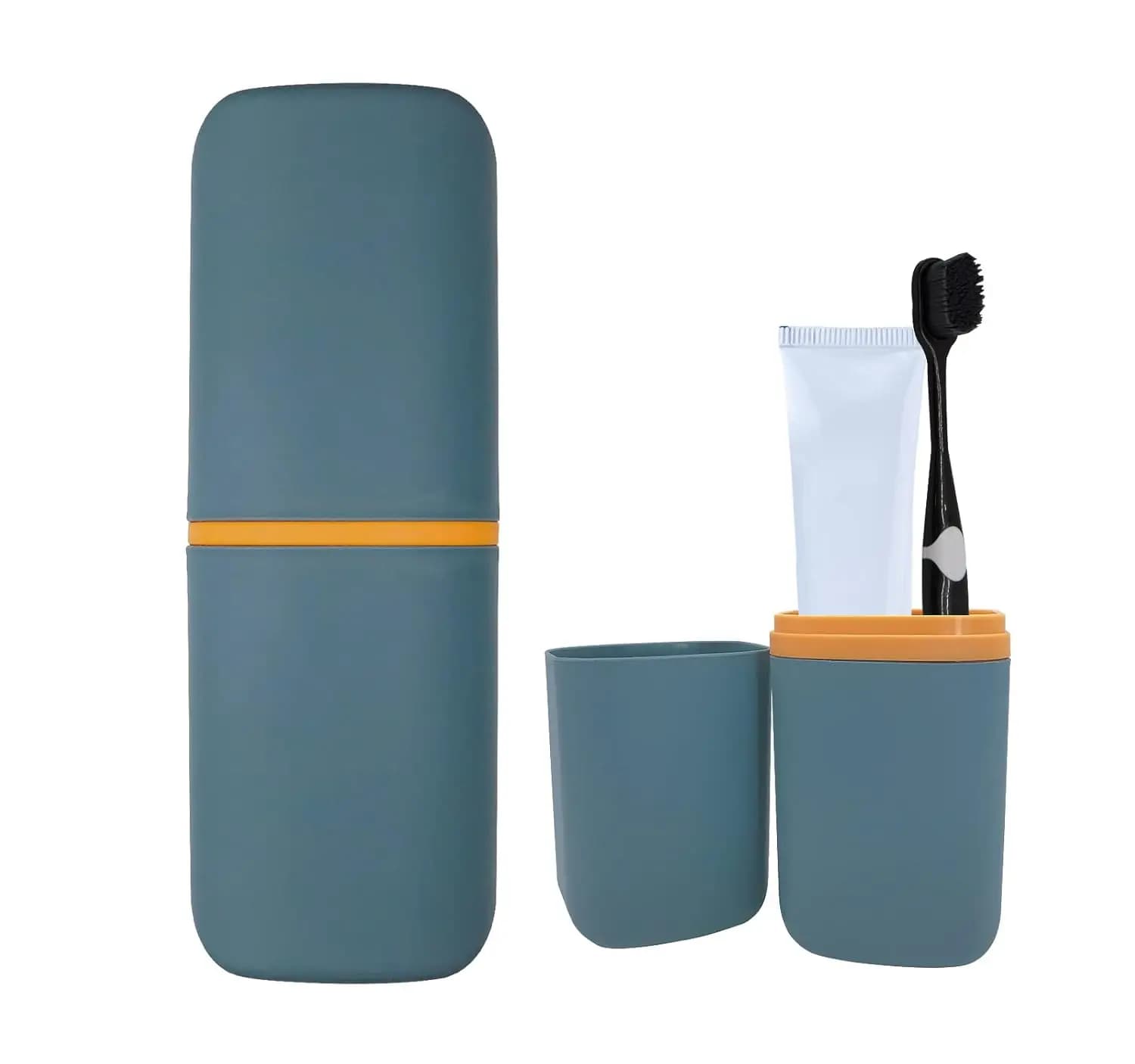Porta spazzolino da viaggio, custodia portatile per campeggio, viaggi d'affari, bagno