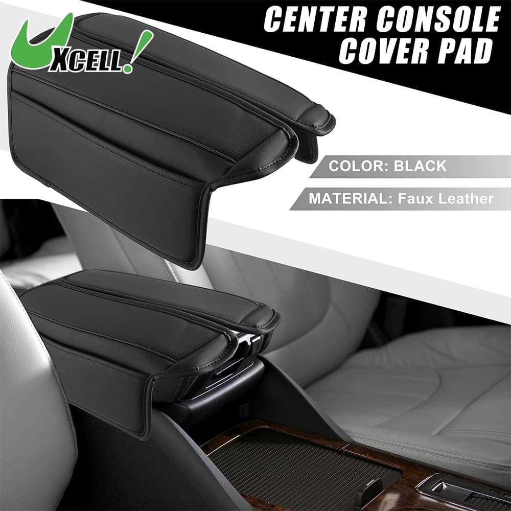 UXCELL Car Center Console Armrest Soft Pad Armrest Cover Support for Nissan Rogue 2021 2022 2023