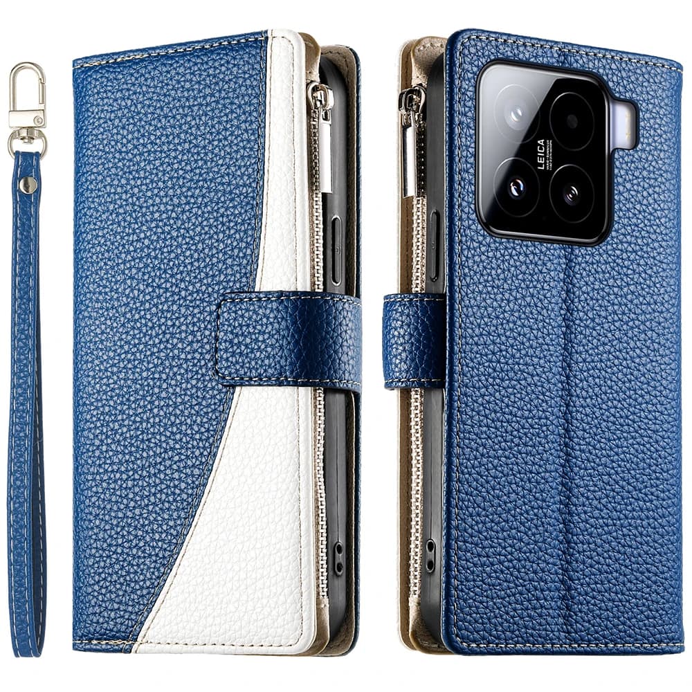 For Xiaomi 15T Pro 5G Crossbody 6-Card Zipper Leather Wallet Case For Xiaomi 15 17 Ultra Flip Cover Mi 14T 17 Pro Max 15T Funda
