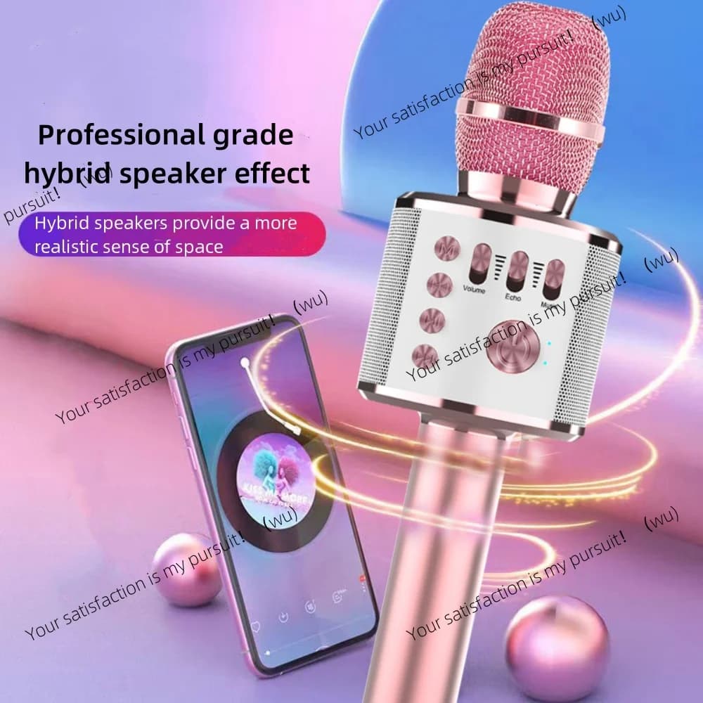 ZOCI-Handheld Wireless Bluetooth Karaoke Microphone Speaker for Kids for Home Party Singing Machine Microphone,Fun Toys for Kids
