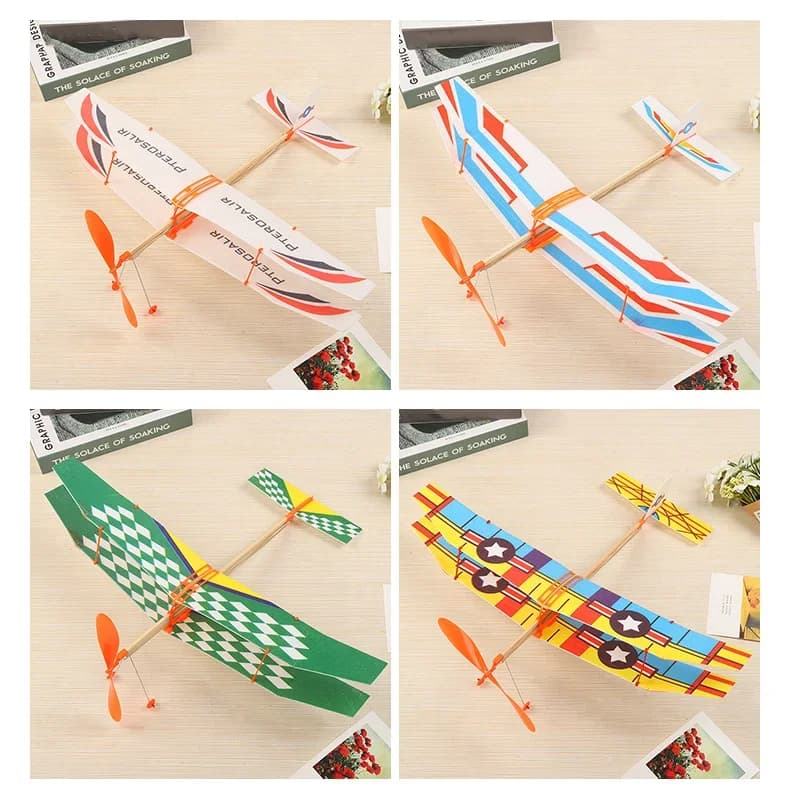 1PC schiuma aliante aereo aereo giocattolo elastico alimentato modello di aereo aereo per bambini Sport all'aria aperta bambini giocattolo educativo regalo