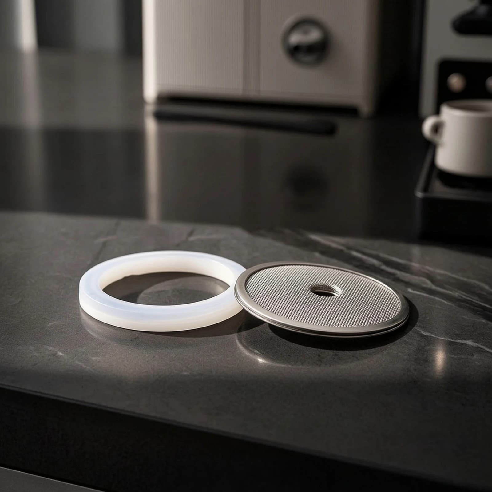 Dispersion Screen and Sealing Sealing Disc Elastic Brew Head Accessory Kit Gasket Seal Set Easy to Install O-Sealing Disc Seal