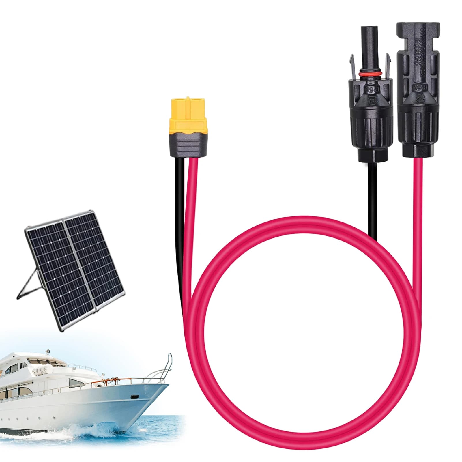 Connettore solare a adattatore XT 60 connettore del cavo di ricarica solare collegare il pannello solare per il generatore solare della centrale elettrica portatile