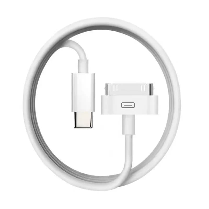 Adattatore da 30 pin a USB C Cavo di sincronizzazione dati di ricarica per IPhone 4 4S 3GS IPad 3 2 IPod USBC Tipo C a 30 pin Cavo di ricarica Accessori