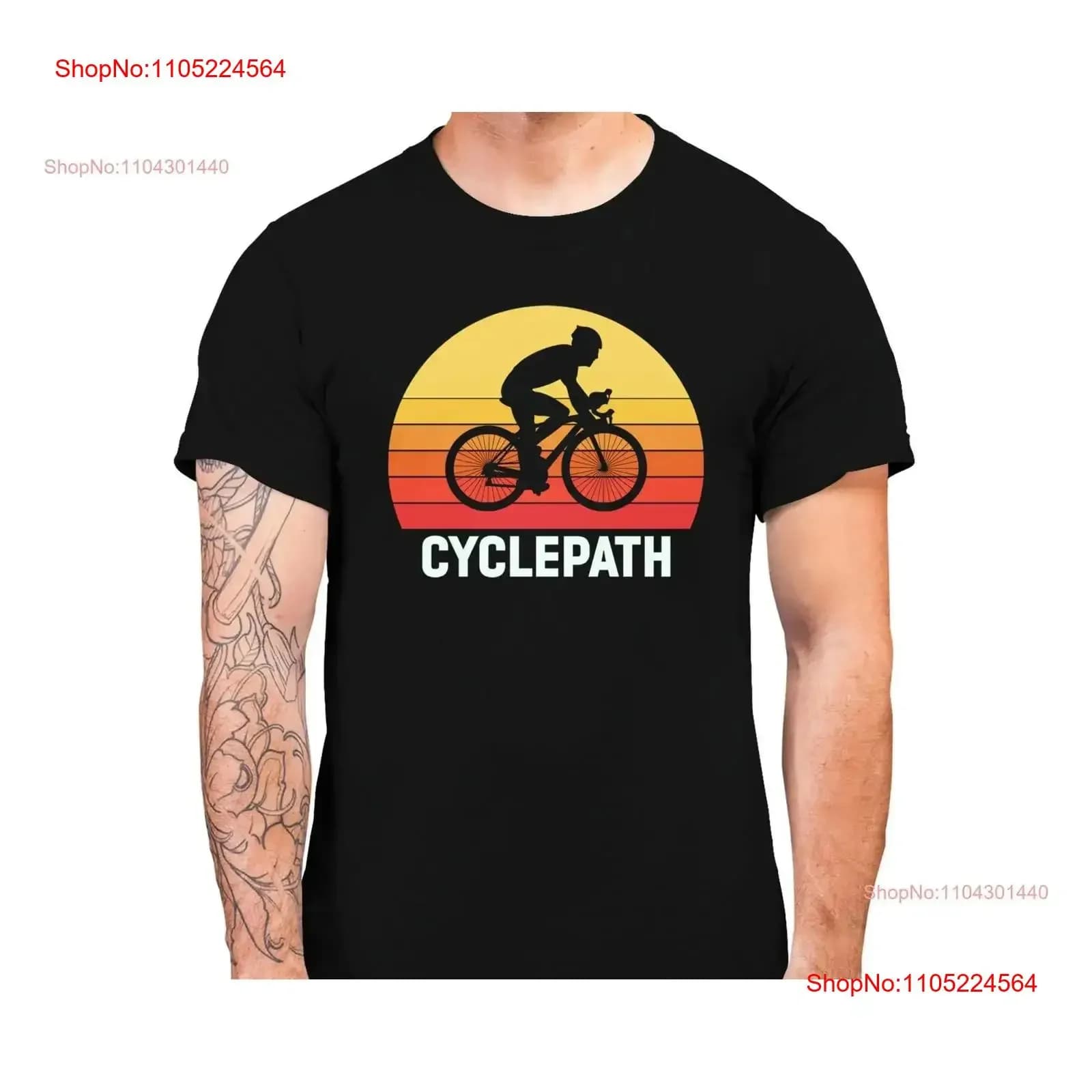 Cyclepath Funny T-shirt for men Retro Vintage Bicycle Cycling Lovers S 5XL vintage washed unisex Dresses slightly signed