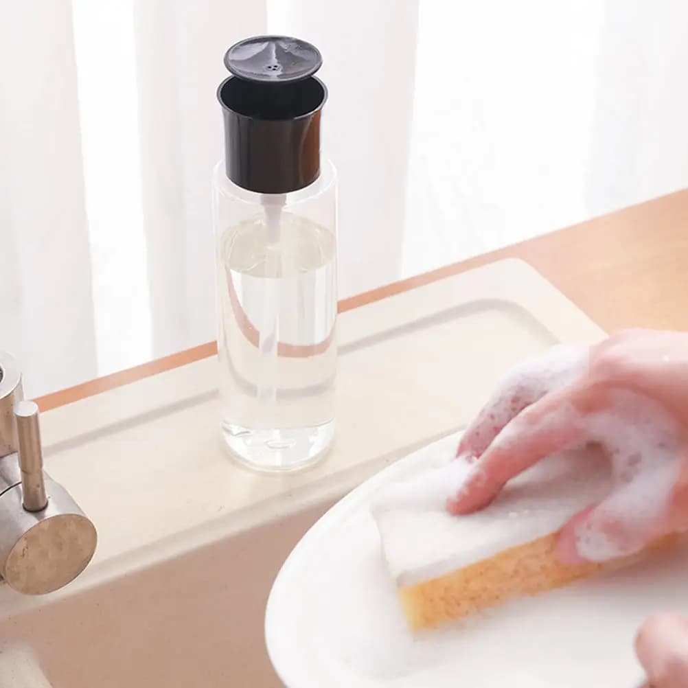 2 flaconi dispenser con pompa riutilizzabili da 300 ml, flaconi per lozione, dispenser per sapone in plastica, per viaggi, casa, ufficio, bagno, cucina, decorazioni
