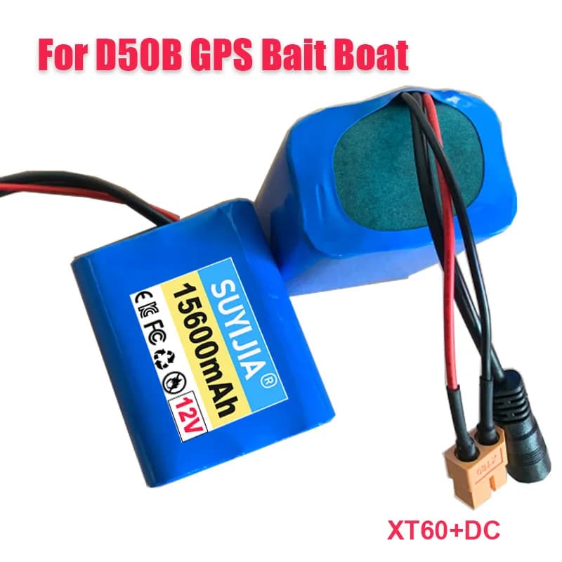 Pacco Batteria al Litio 18650 12V 15600mAh per Citofono Ascensore, Videocitofono, Luce di Emergenza, GPS, Barca Esca D50B