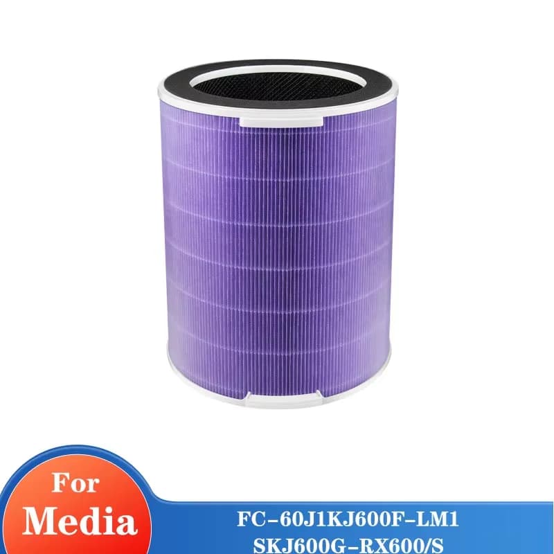 Filtro di ricambio combinato per purificatore d'aria Media FC-60J1KJ600F-LM1/SKJ600G-RX600/S Hepa Carbon PM2.5
