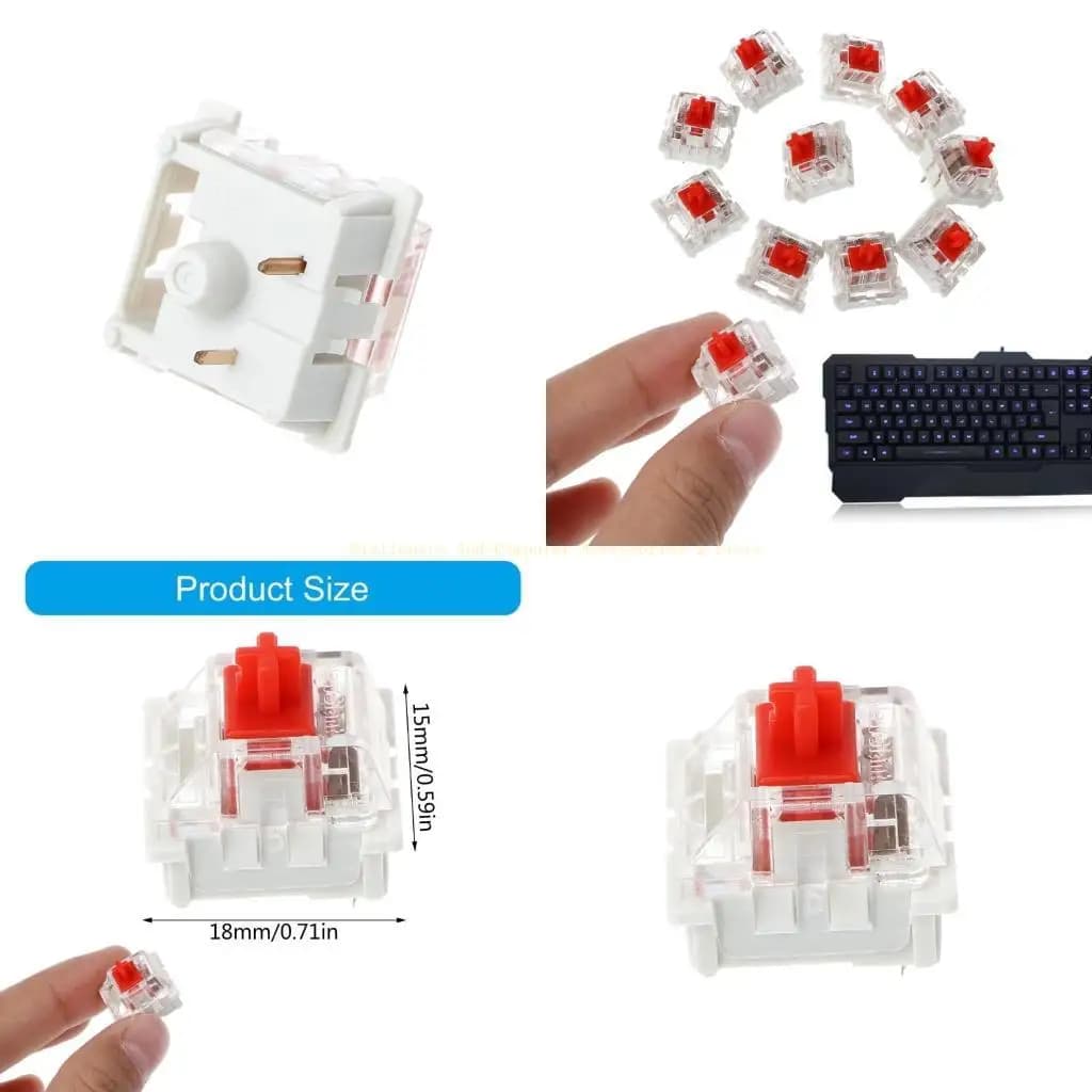 10 pezzi interruttori per clone ciliegia mx switch tester per tastiera meccanica personalizza fai da te