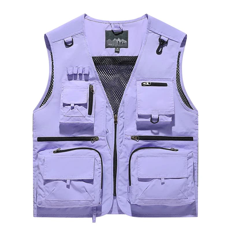 Nuova Moda: Gilet Traspirante da Uomo per Pesca e Fotografia, Giacca Senza Maniche Multitasche per Arrampicata